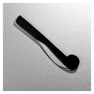 Kaviar-Messer aus schwarzem Büffelhorn, 12 cm