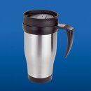 Auto-Thermo-Becher aus Edelstahl matt, 0,4 Ltr.