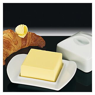 Butter-Dose Paris aus Porzellan für 1/4 Pfund Butter