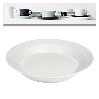 PIU tiefer Suppen-Teller 23 cm aus Porzellan, Weiss