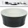 PIU Salat-Schüssel 26 cm aus Porzellan, Schwarz