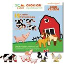 Choki-Ori Papier Bastel-Set Freunde vom Bauernhof
