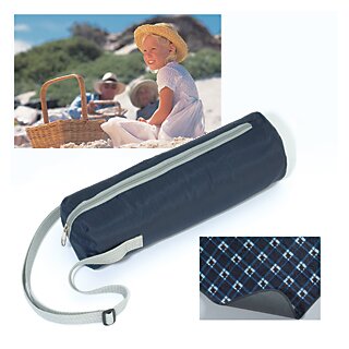Rollbare Picknick-Decke in Tragetasche, Blau