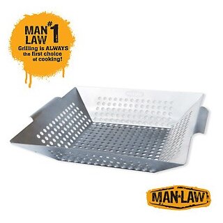 Man Law BBQ Grill Wok aus Edelstahl