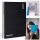 Fantasticpaper Couture Notizbuch A5 kariert, Black mit Silberschnitt