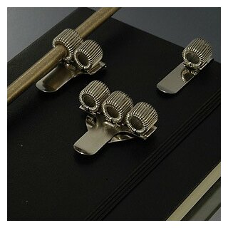 Stift- und Schreibgeräte-Halter mit Clip aus Metall, Dreifach