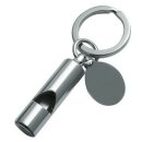 Schlüsselanhänger Pipe aus Metall mit Pfeife