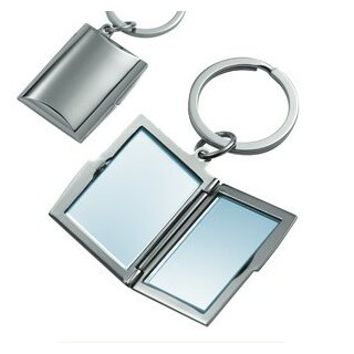 Schlüsselanhänger Double Mirror aus Metall mit Spiegel