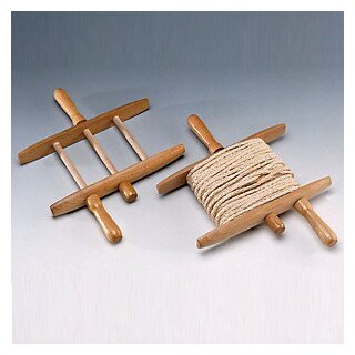 Leinen-, Seil- und Faden-Wickler aus Holz