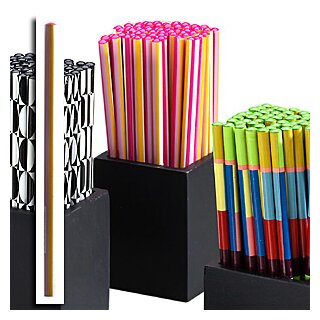 Display 60 Bleistifte Pink&White&Orange in Holzbox