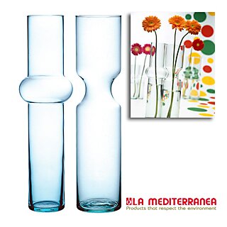 Blumen Vase Duo aus Glas im 2er-Set