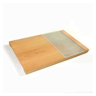 Schneide-Brett Fagus aus Buchen-Holz mit Glas-Platte