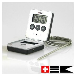 Bengt EK Design Digital Thermometer mit Timer, Schwarz